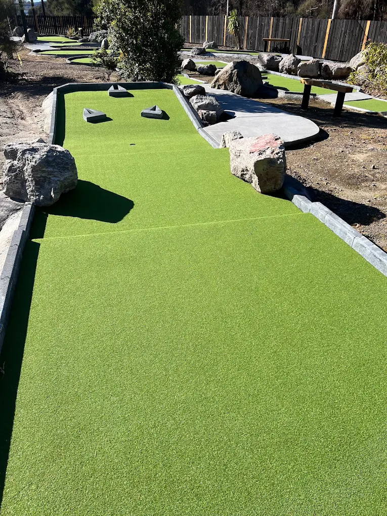 A hole on the new 18-hole mini golf course at Golf City Rotorua
